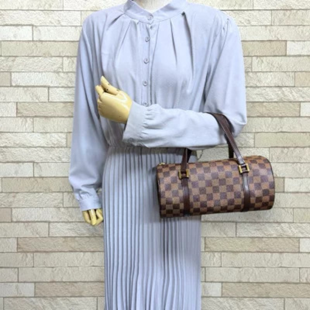 Louis Vuitton Handbag Damier Papillon Canvas Brown